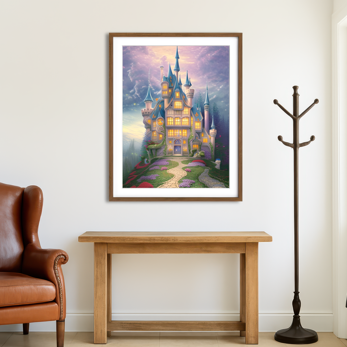 AUTO-MOCKUP ROOM | Fairytale Castle Wall Art