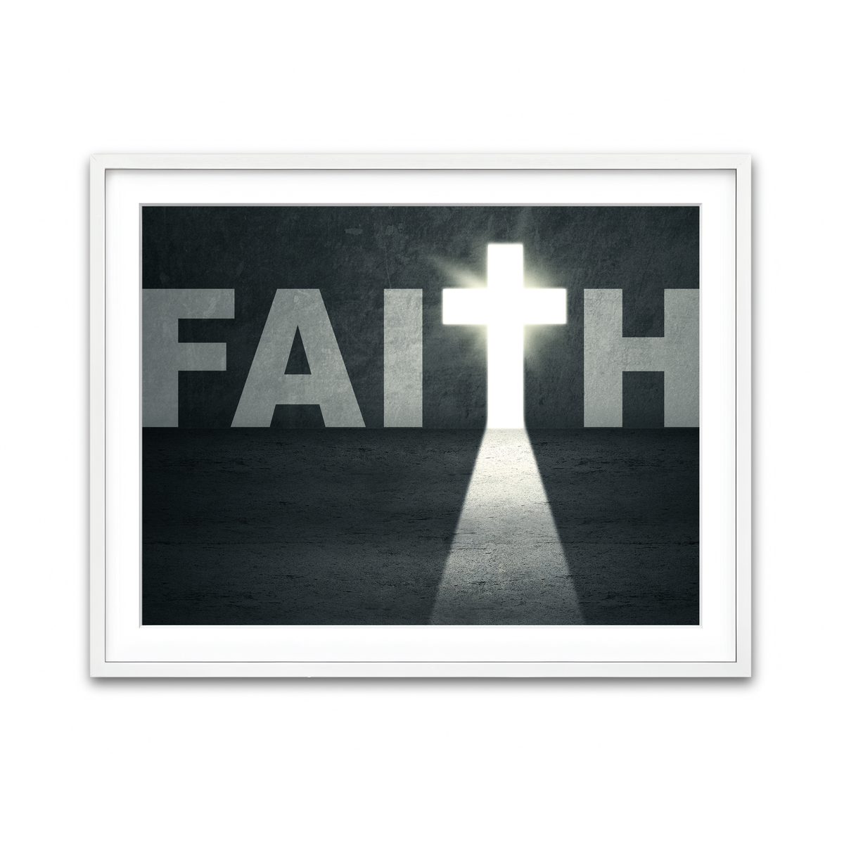 Framed Print 4x3 White