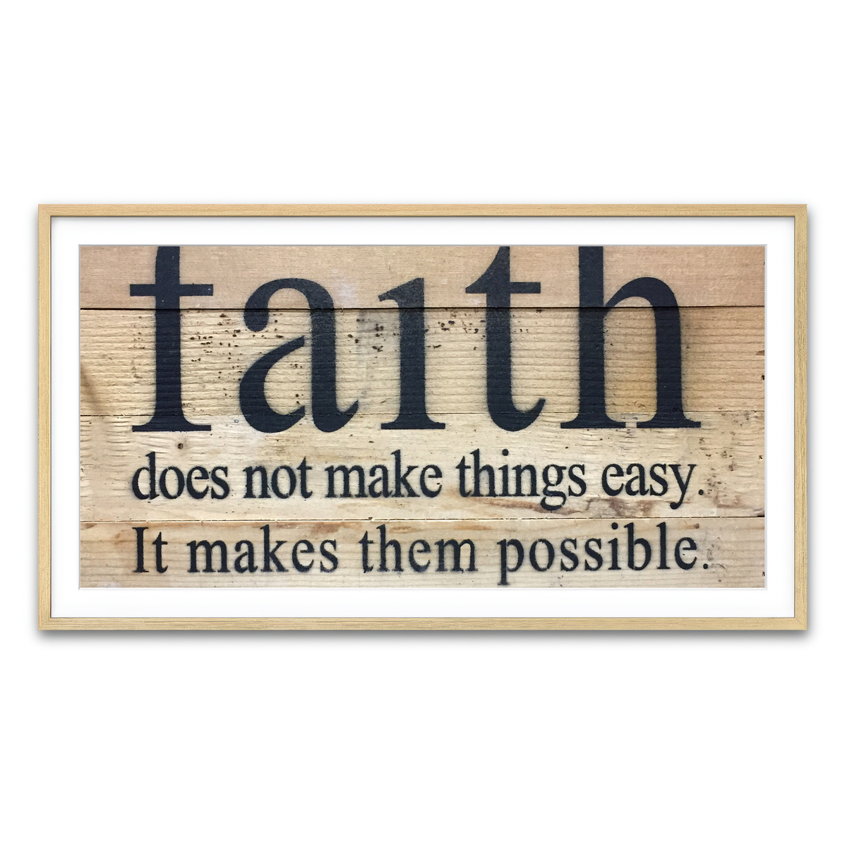 Framed Print 2x1 Natural