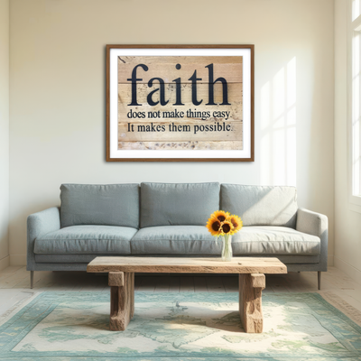 AUTO-MOCKUP ROOM | Faith Possible Wall Art