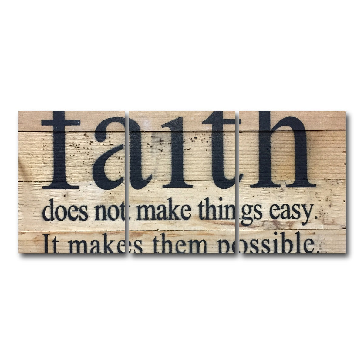 AUTO-MOCKUP WHITE | Faith Possible | 3 Piece | Gallery Wrap Canvas | group=18x24