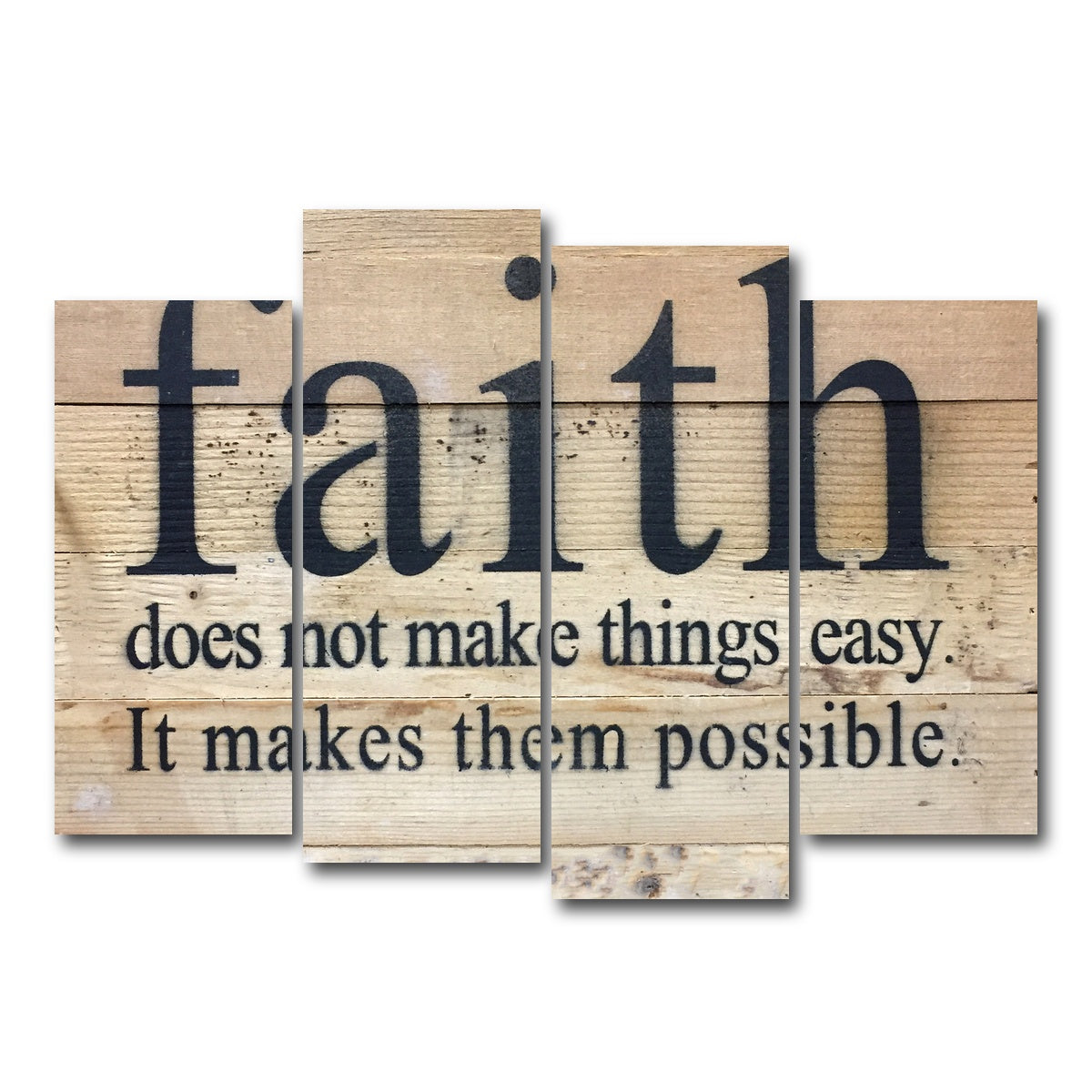 AUTO-MOCKUP WHITE | Faith Possible | 4 Piece | Gallery Wrap Canvas | group=4_normal