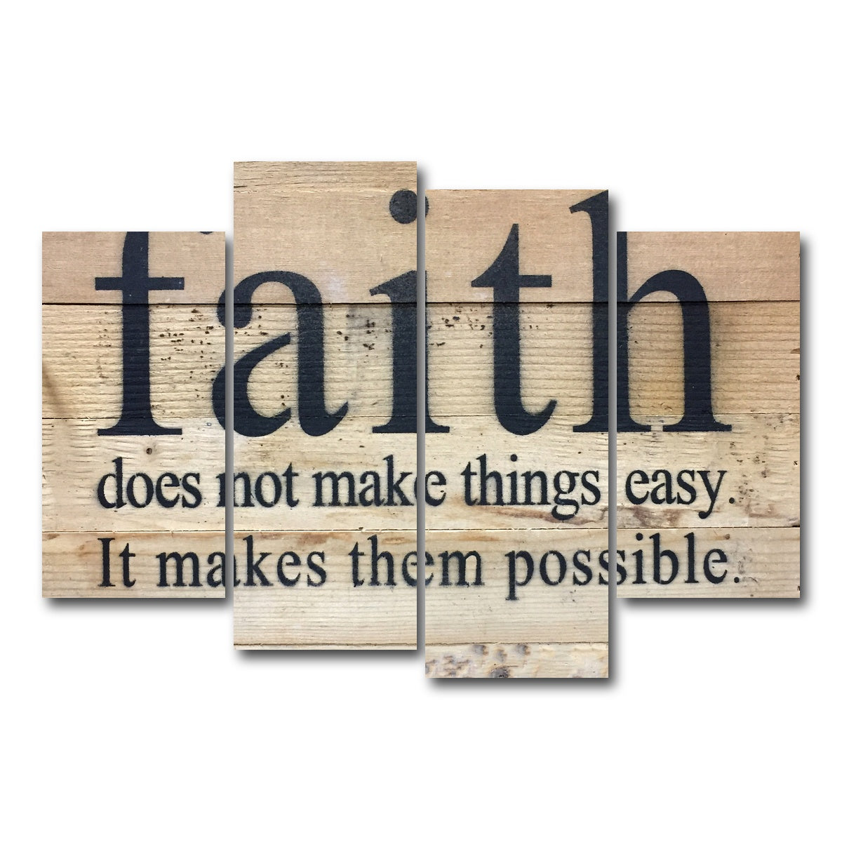 AUTO-MOCKUP WHITE | Faith Possible | 4 Piece | Gallery Wrap Canvas | group=4_short