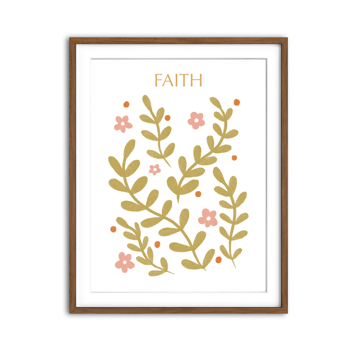 Framed Print 3x4 Walnut