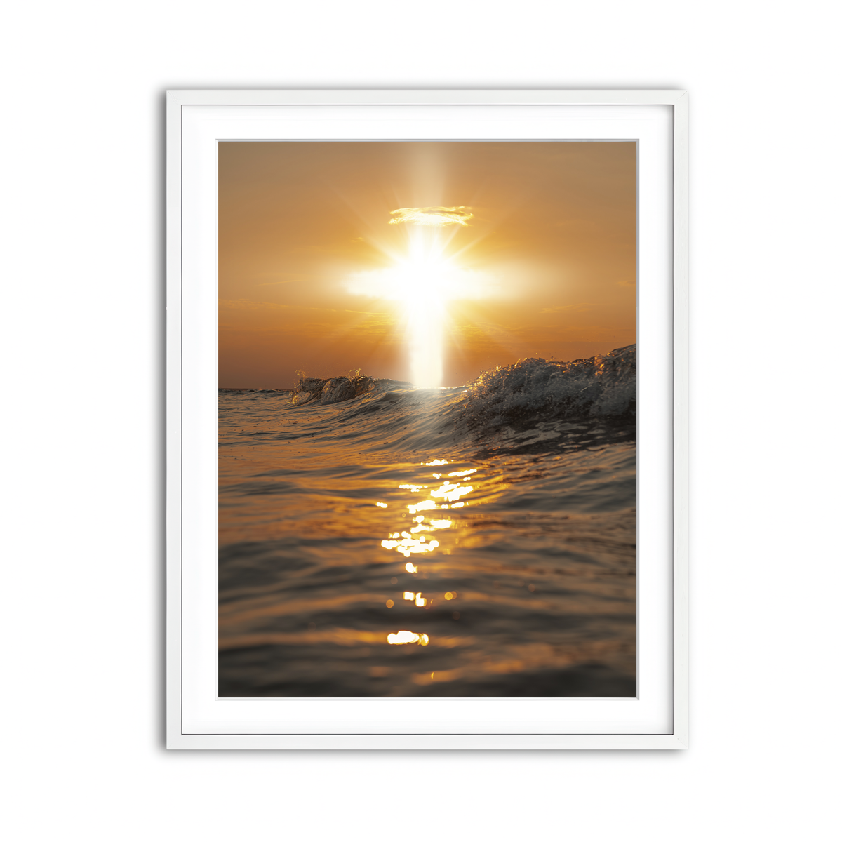 Framed Print 3x4 White