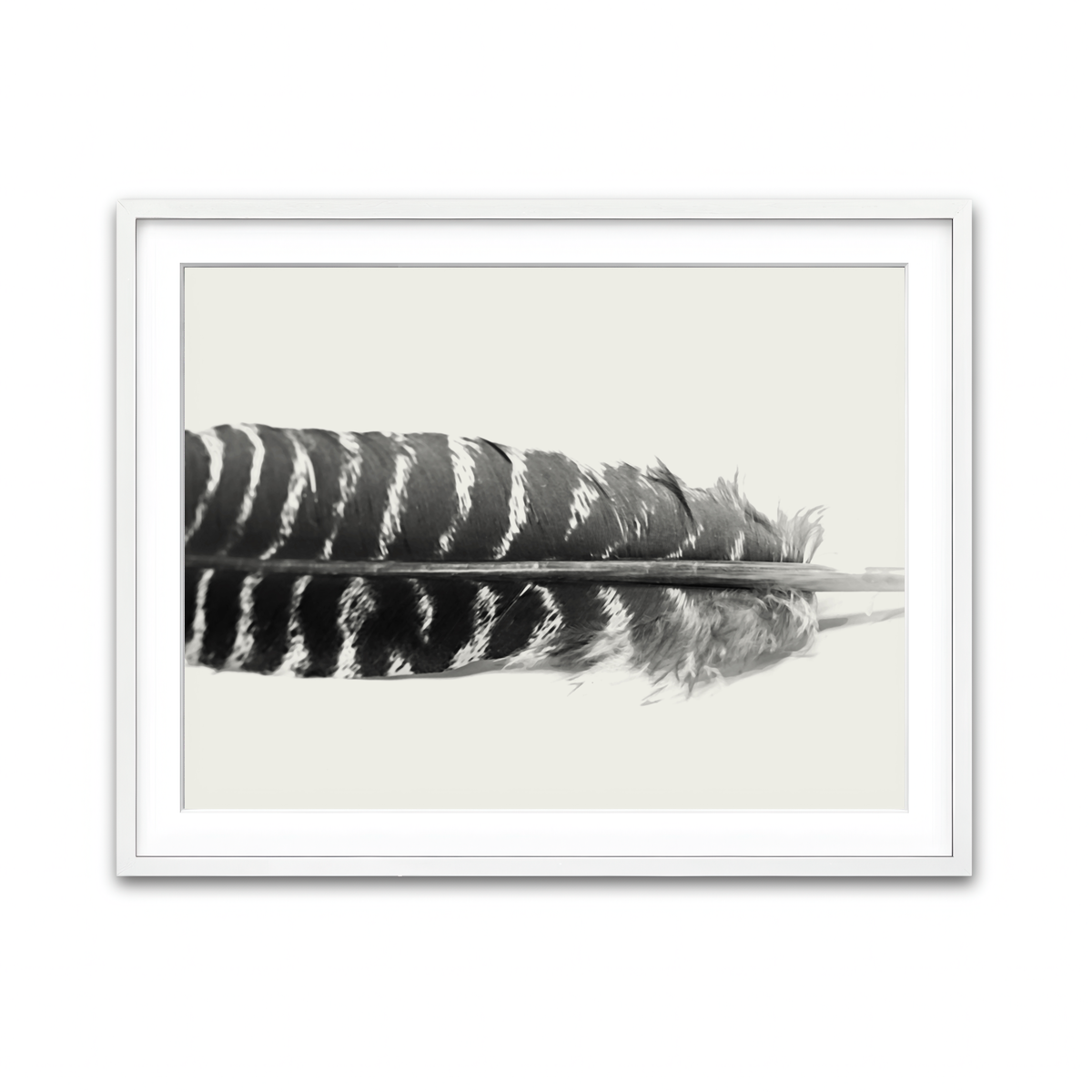Framed Print 4x3 White