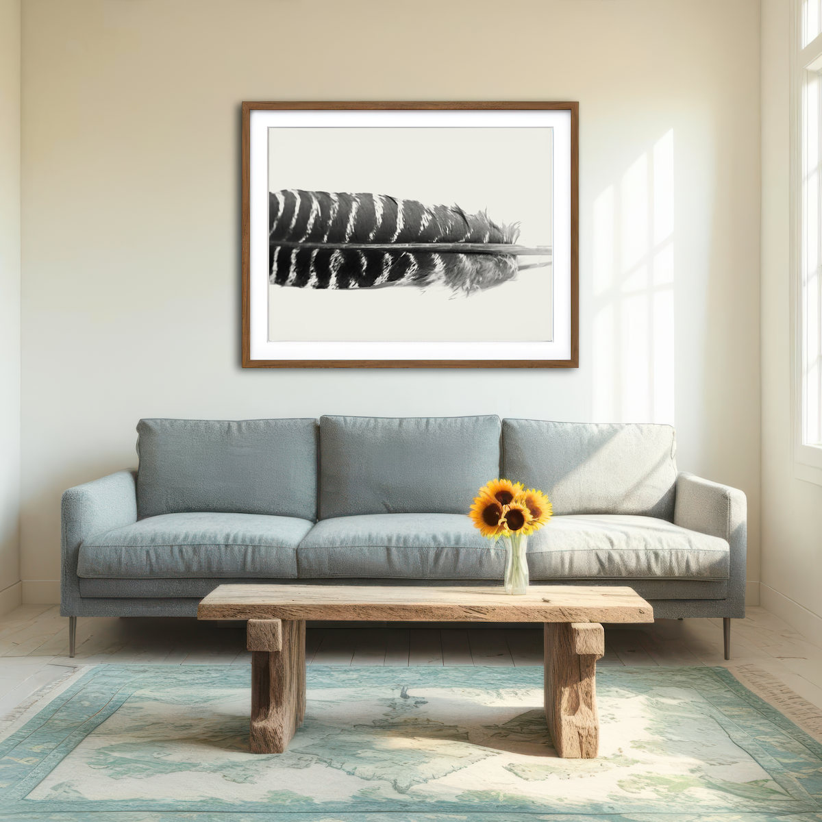 AUTO-MOCKUP ROOM | Falcon Feather Wall Art