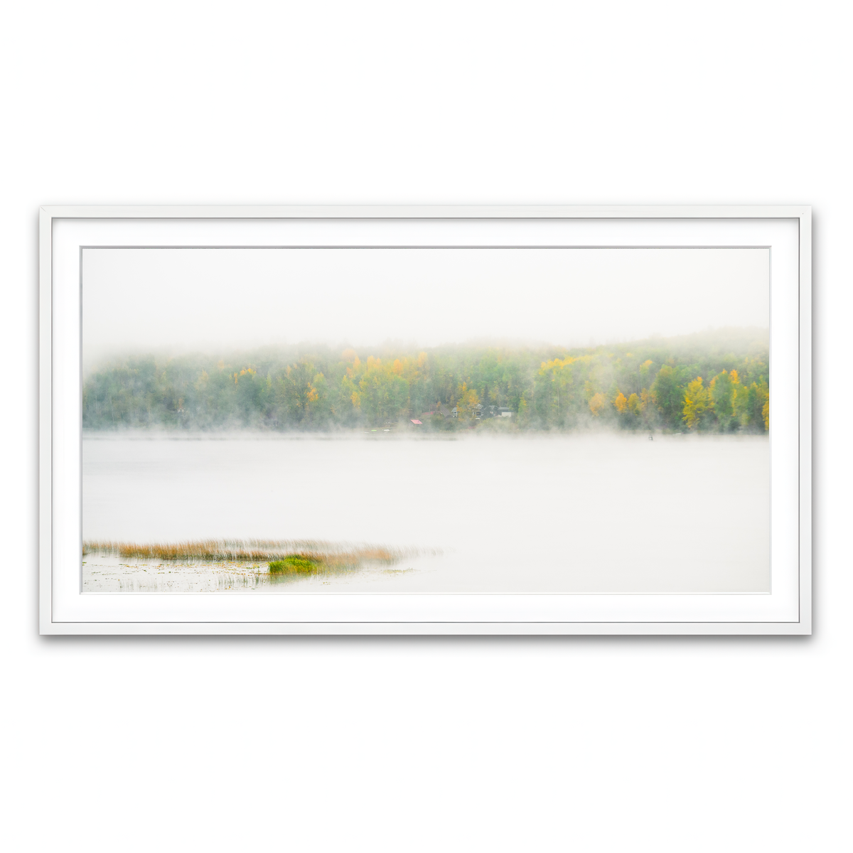 Framed Print 2x1 White