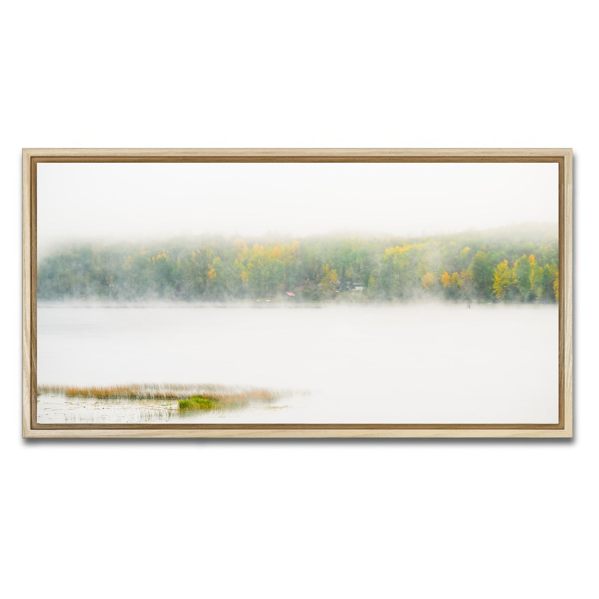 AUTO-MOCKUP WHITE | Fall Colors in Northern BC 2 | 1 Piece | Natural Framed Canvas | group=2x1