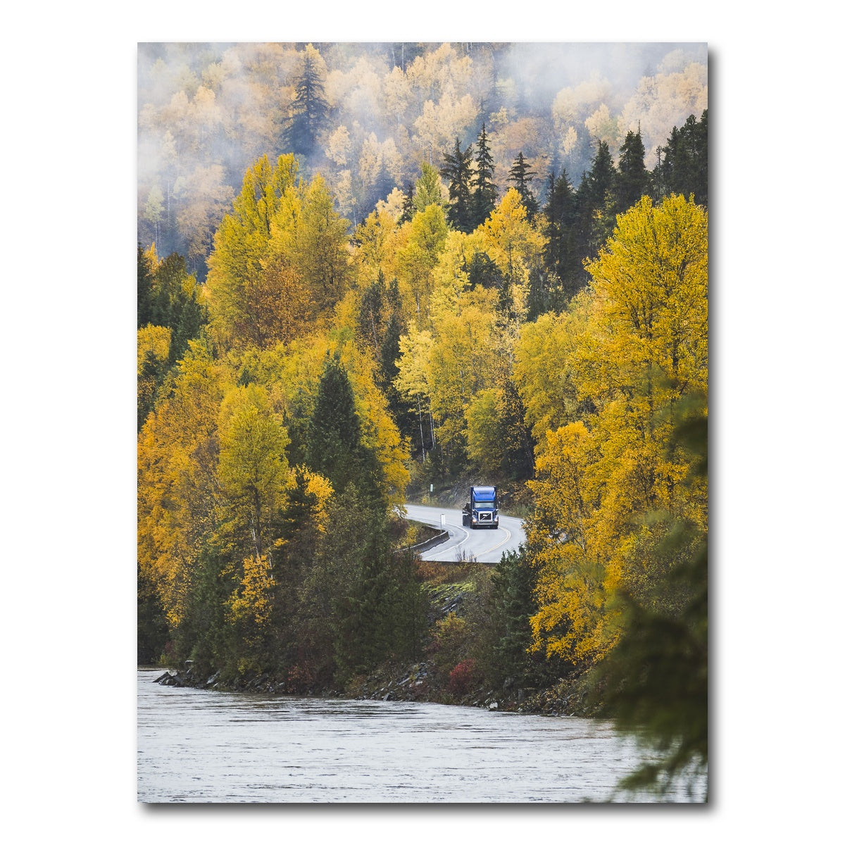 AUTO-MOCKUP WHITE | Fall Colors in Northern BC 3 | 1 Piece | Gallery Wrap Canvas | group=3x4