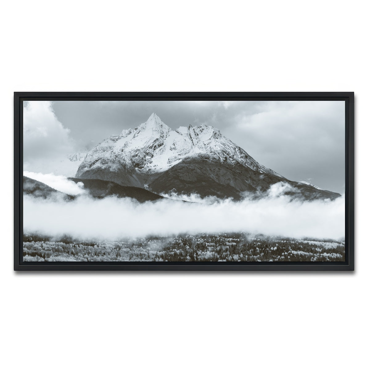 AUTO-MOCKUP WHITE | Fall Colors in Northern BC 7 | 1 Piece | Black Framed Canvas | group=2x1
