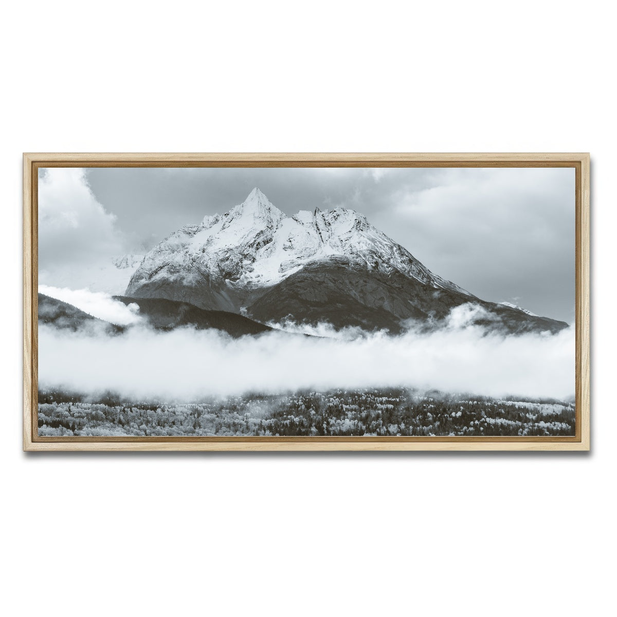 AUTO-MOCKUP WHITE | Fall Colors in Northern BC 7 | 1 Piece | Natural Framed Canvas | group=2x1