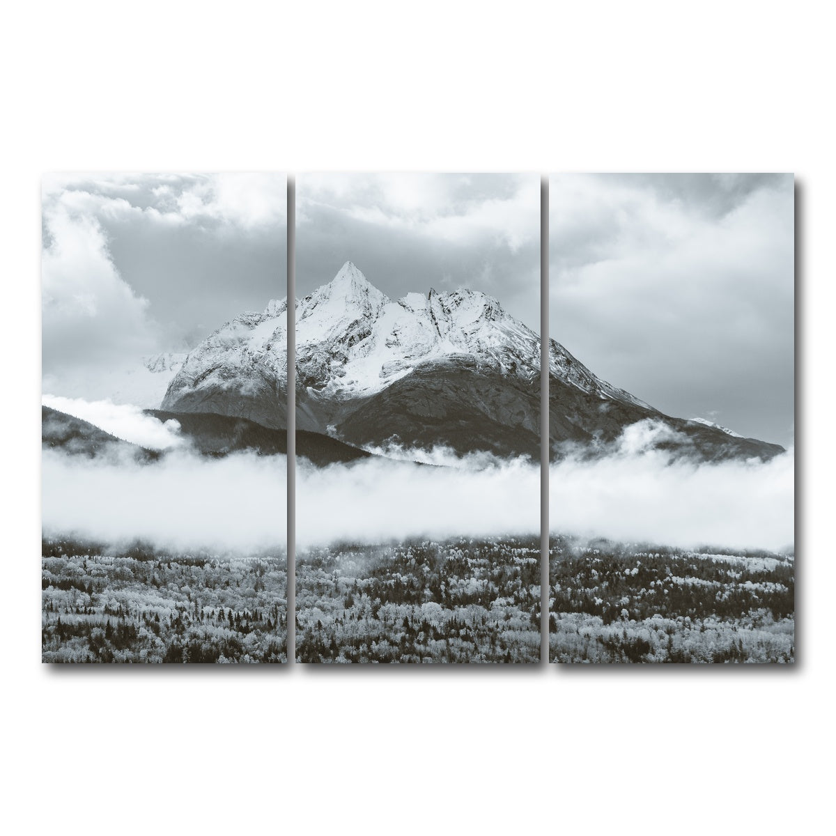 AUTO-MOCKUP WHITE | Fall Colors in Northern BC 7 | 3 Piece | Gallery Wrap Canvas | group=12x24