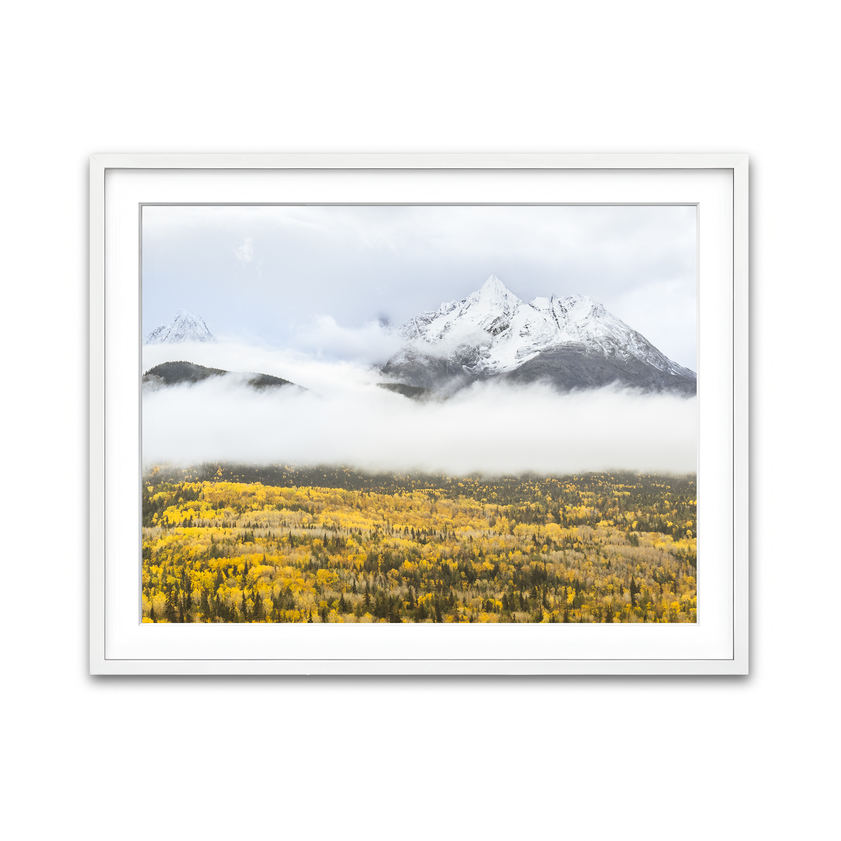 Framed Print 4x3 White