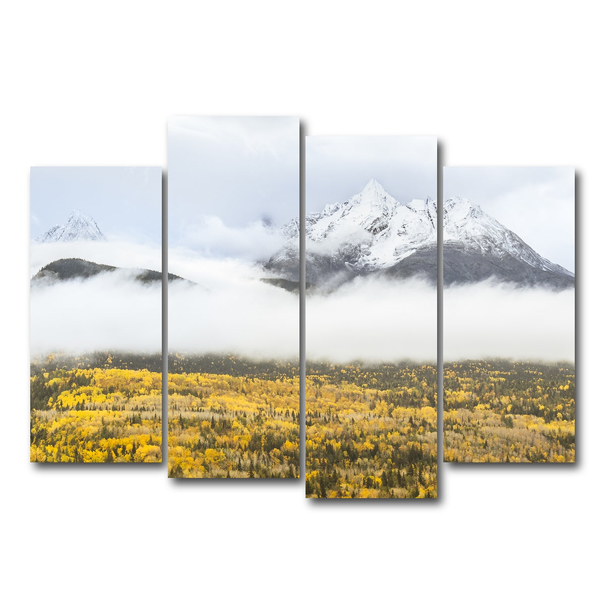 AUTO-MOCKUP WHITE | Fall Colors in Northern BC 8 | 4 Piece | Gallery Wrap Canvas | group=4_normal