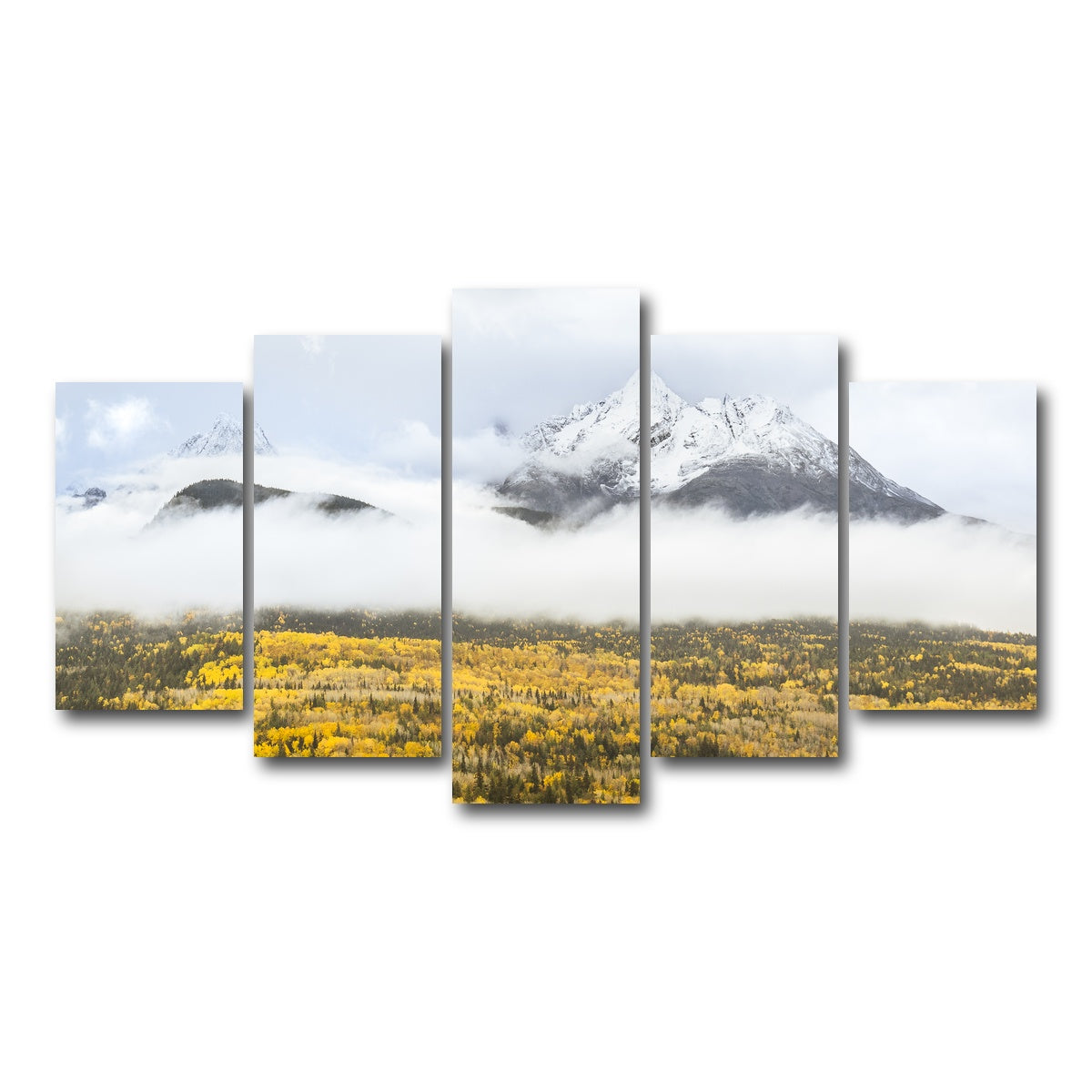 AUTO-MOCKUP WHITE | Fall Colors in Northern BC 8 | 5 Piece | Gallery Wrap Canvas | group=5_normal