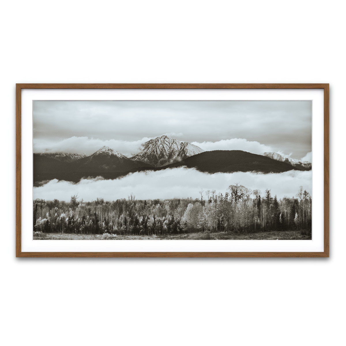 Framed Print 2x1 Walnut