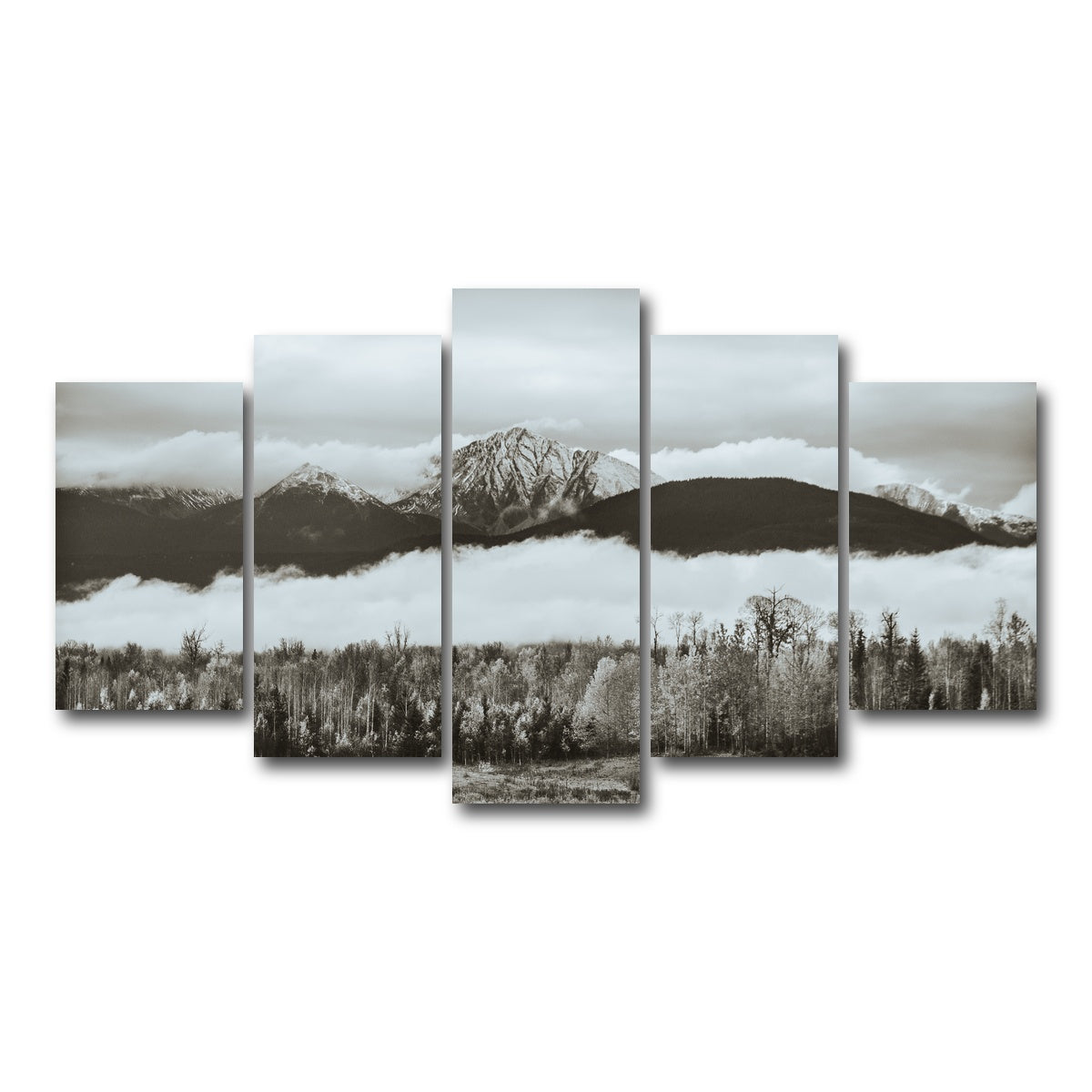 AUTO-MOCKUP WHITE | Fall Colors in Northern BC 9 | 5 Piece | Gallery Wrap Canvas | group=5_normal