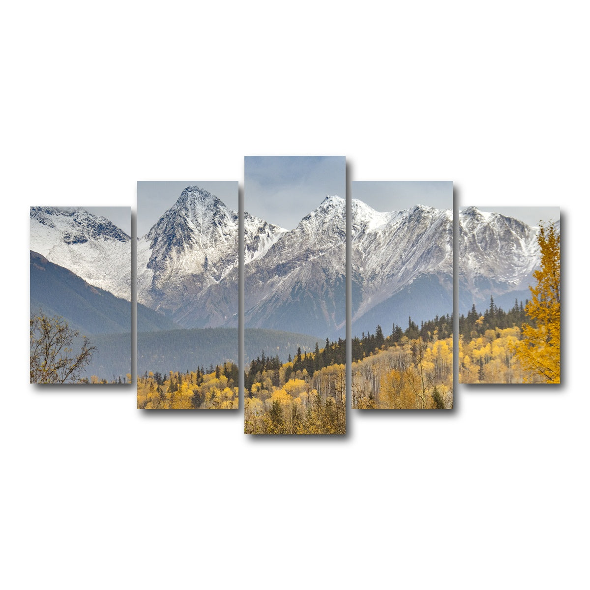 AUTO-MOCKUP WHITE | Fall Colors in Northern BC | 5 Piece | Gallery Wrap Canvas | group=5_normal