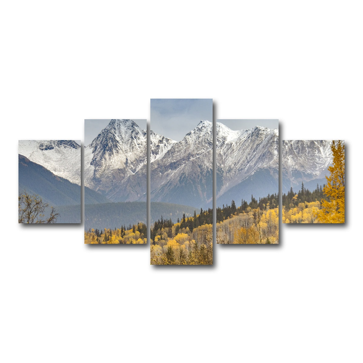 AUTO-MOCKUP WHITE | Fall Colors in Northern BC | 5 Piece | Gallery Wrap Canvas | group=5_short