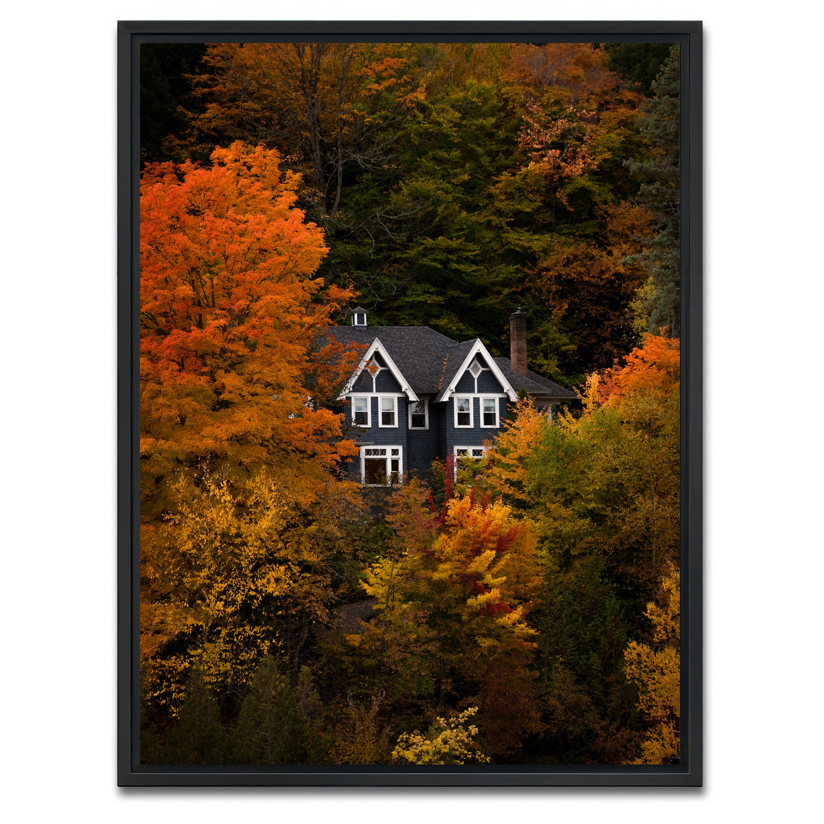 AUTO-MOCKUP WHITE | Fall Getaway | 1 Piece | Black Framed Canvas | group=3x4
