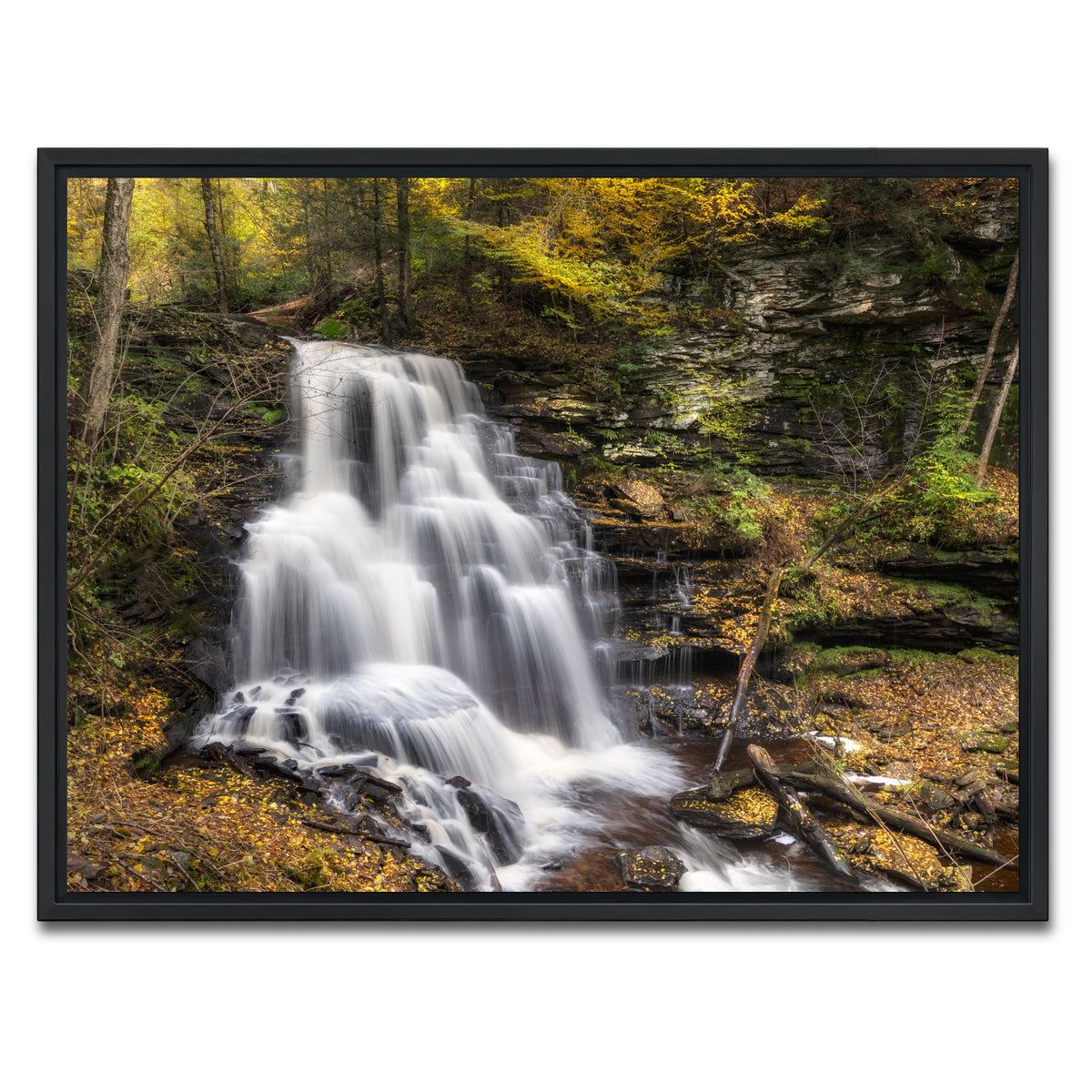 AUTO-MOCKUP WHITE | Fall Glitter | 1 Piece | Black Framed Canvas | group=4x3