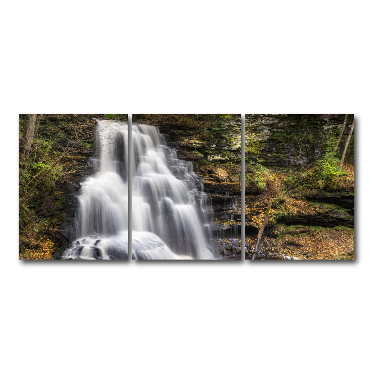 AUTO-MOCKUP WHITE | Fall Glitter | 3 Piece | Gallery Wrap Canvas | group=18x24