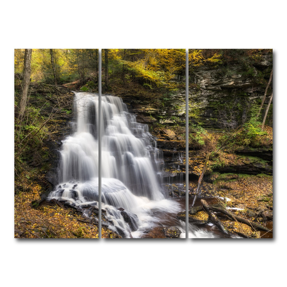 AUTO-MOCKUP WHITE | Fall Glitter | 3 Piece | Gallery Wrap Canvas | group=8x18