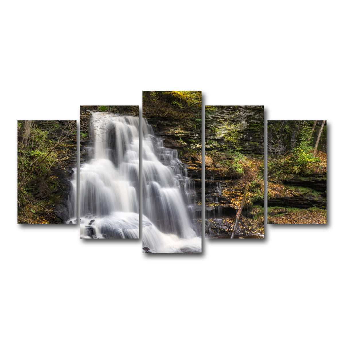 AUTO-MOCKUP WHITE | Fall Glitter | 5 Piece | Gallery Wrap Canvas | group=5_normal