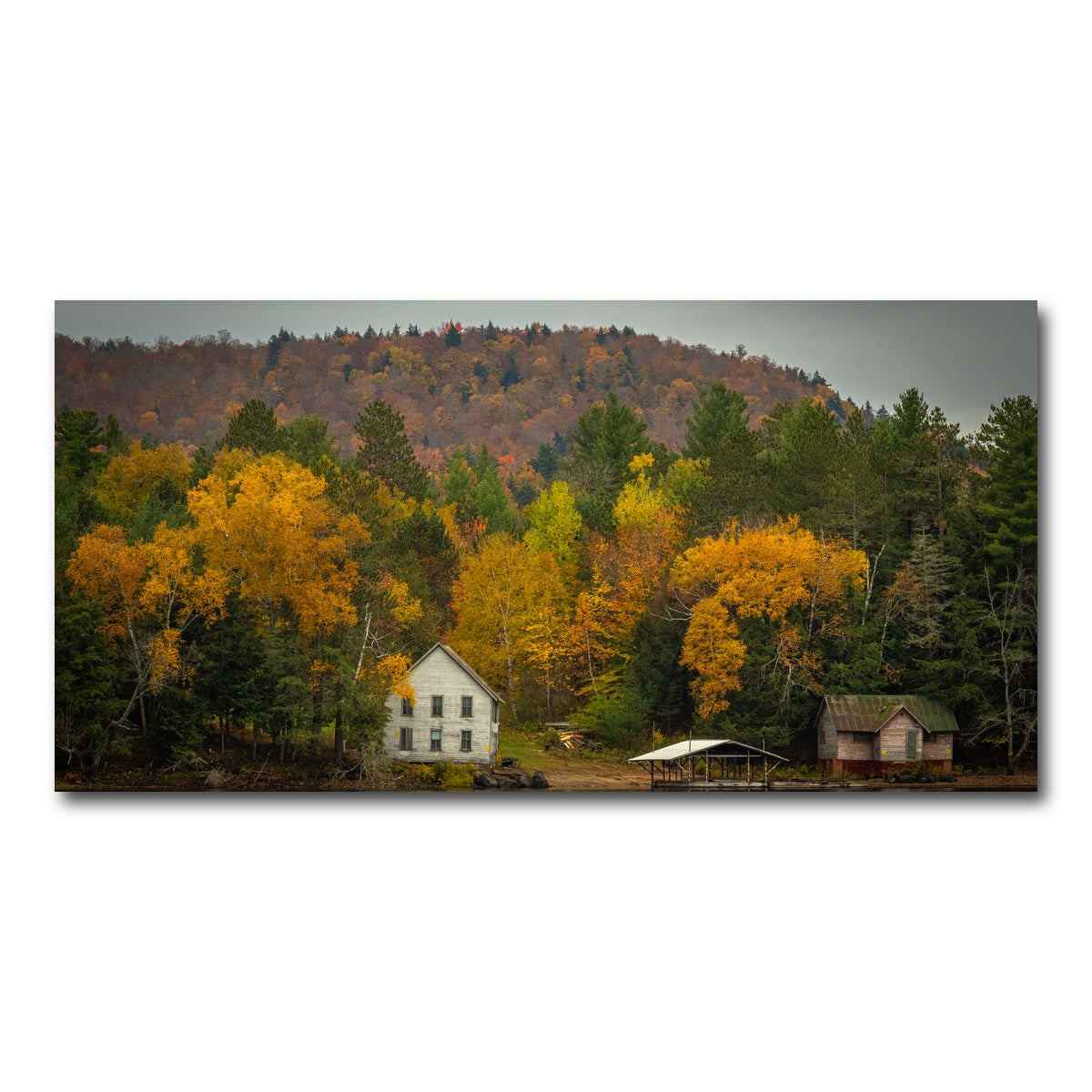 AUTO-MOCKUP WHITE | Fall in the Adirondacks | 1 Piece | Gallery Wrap Canvas | group=2x1