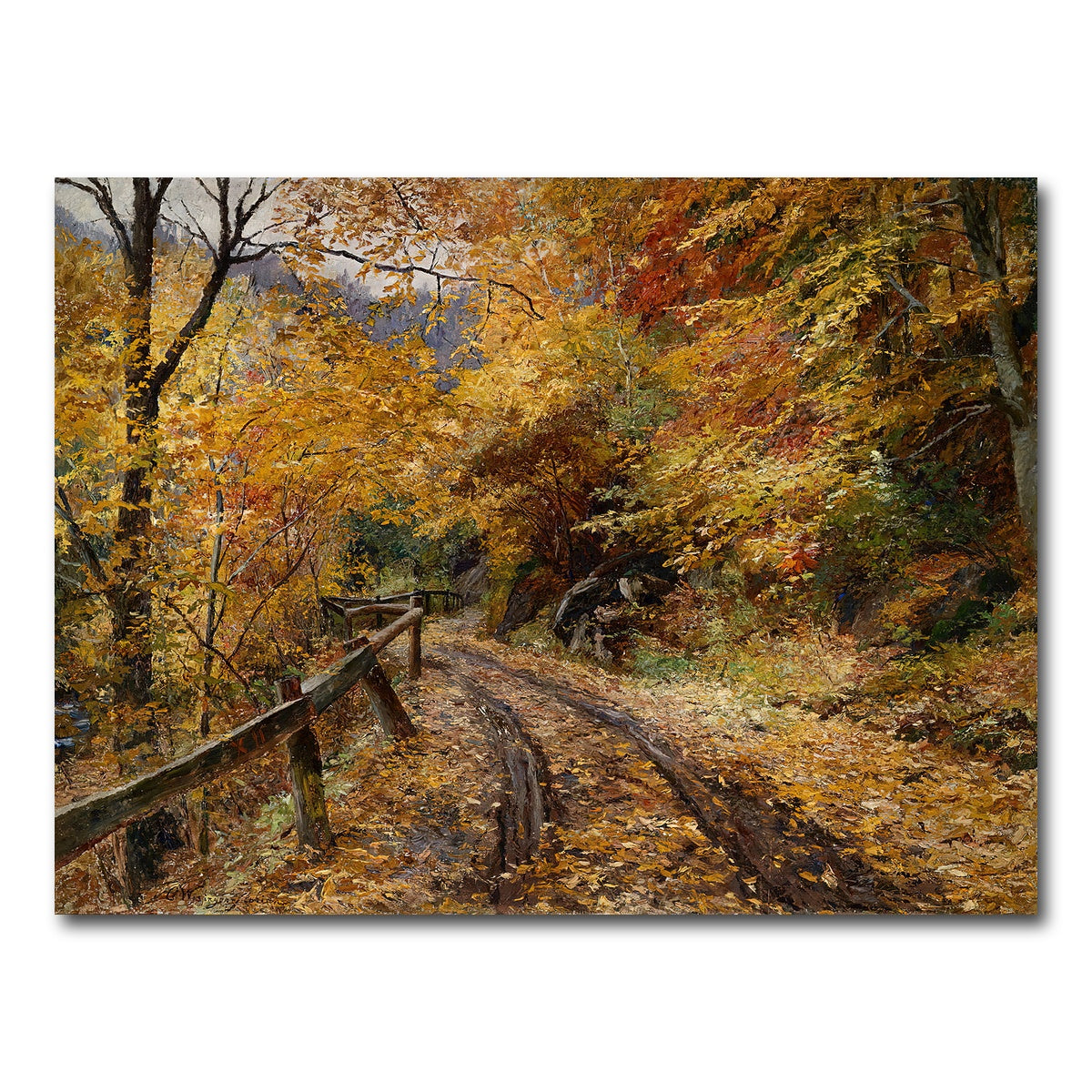 AUTO-MOCKUP WHITE | Falling Leaves | 1 Piece | Gallery Wrap Canvas | group=4x3