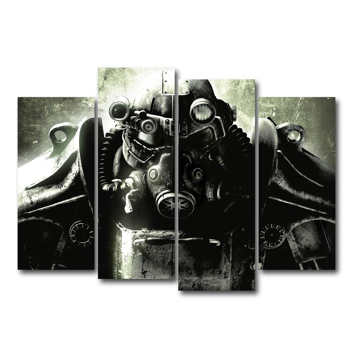 AUTO-MOCKUP WHITE | Fallout T60 | 4 Piece | Gallery Wrap Canvas | group=4_normal