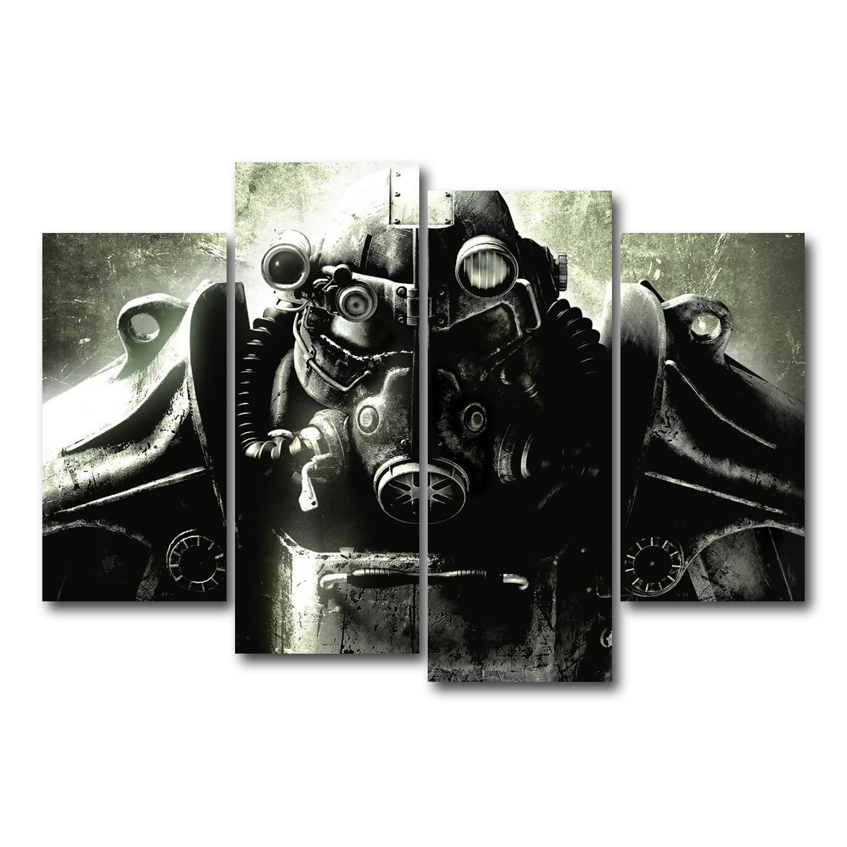 AUTO-MOCKUP WHITE | Fallout T60 | 4 Piece | Gallery Wrap Canvas | group=4_short