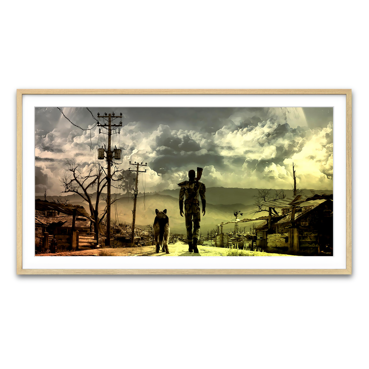 Framed Print 2x1 Natural