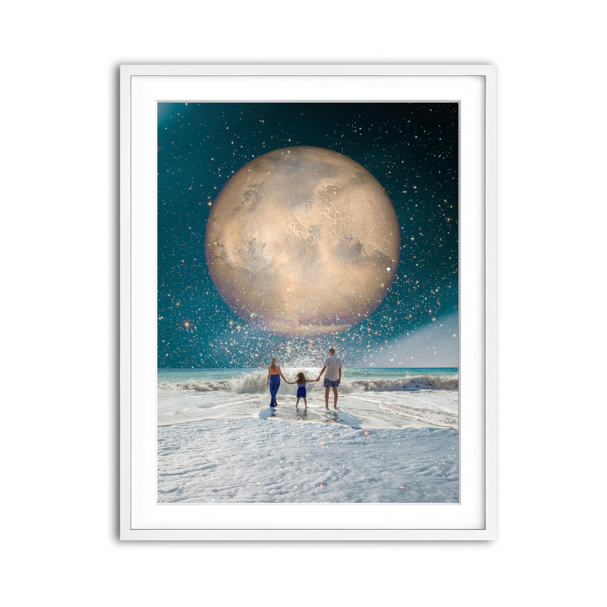 Framed Print 3x4 White
