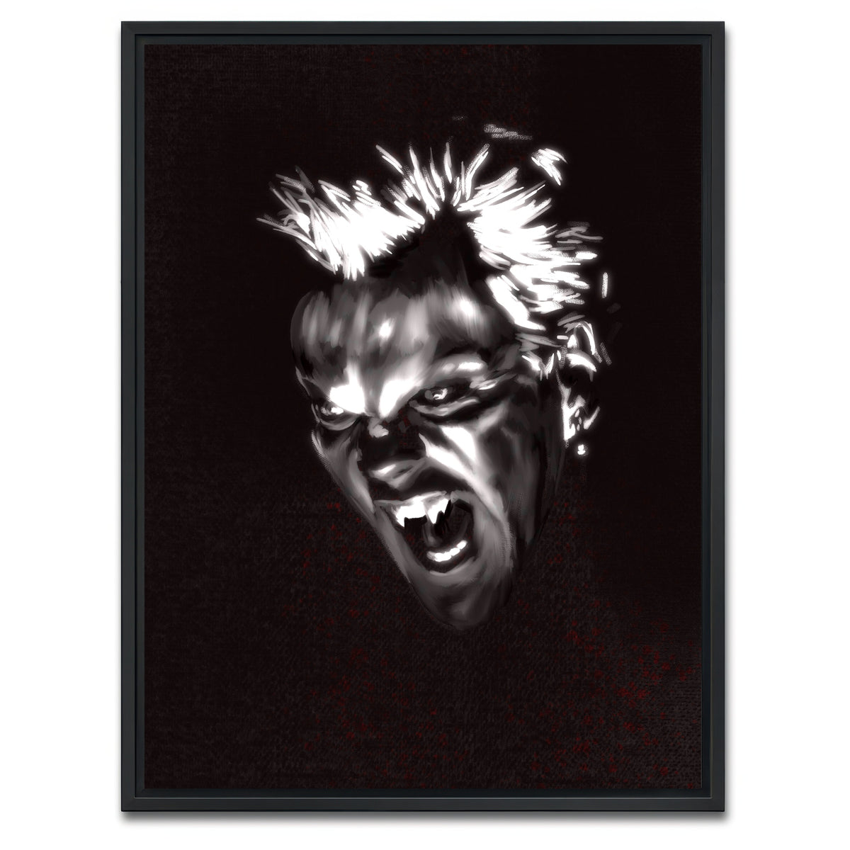 AUTO-MOCKUP WHITE | Fangs Out | 1 Piece | Black Framed Canvas | group=3x4