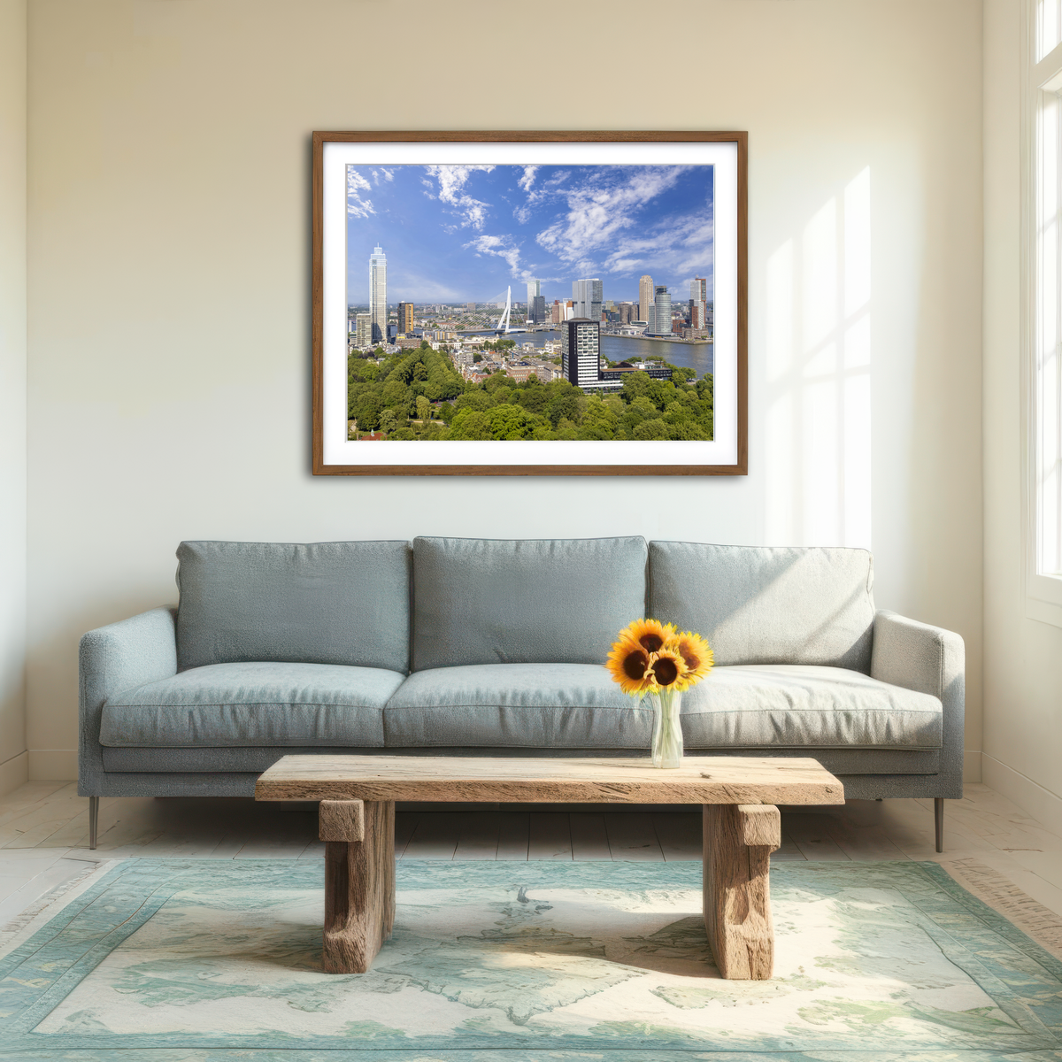 AUTO-MOCKUP ROOM | Fantastic Rotterdam Impression Wall Art