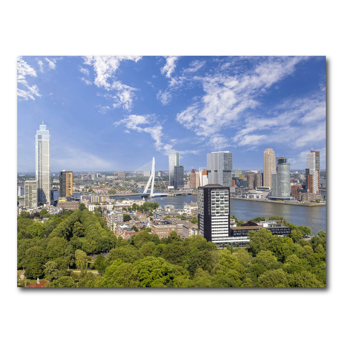 AUTO-MOCKUP WHITE | Fantastic Rotterdam Impression | 1 Piece | Gallery Wrap Canvas | group=4x3