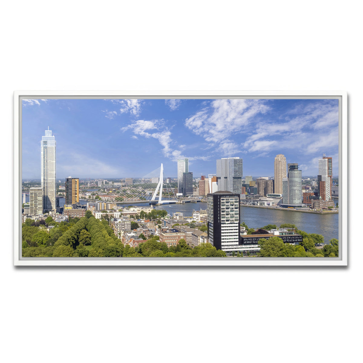 AUTO-MOCKUP WHITE | Fantastic Rotterdam Impression | 1 Piece | White Framed Canvas | group=2x1