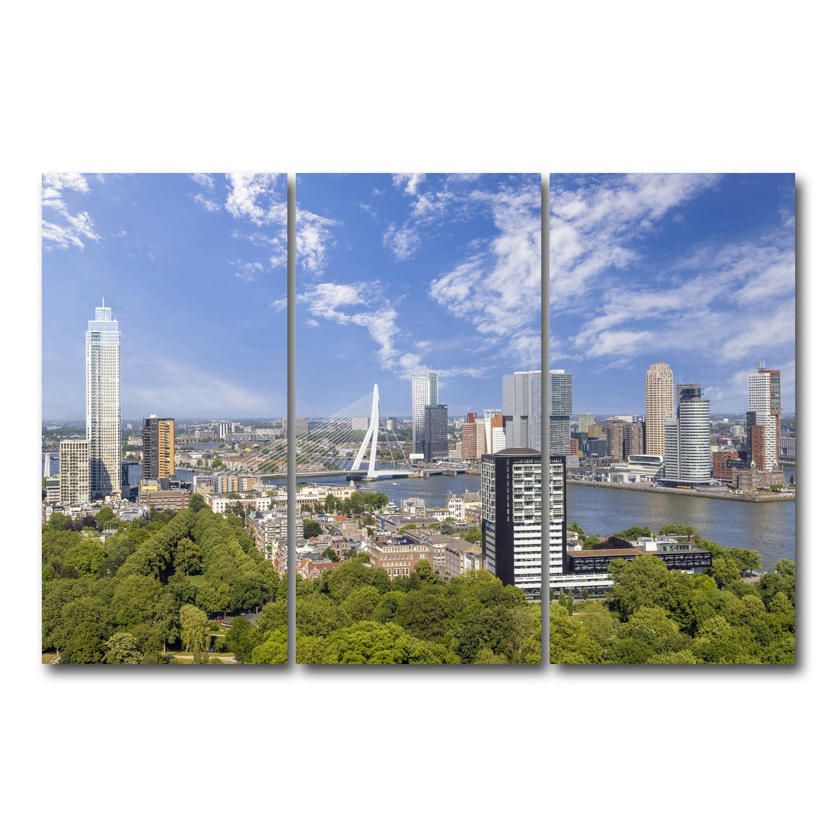 AUTO-MOCKUP WHITE | Fantastic Rotterdam Impression | 3 Piece | Gallery Wrap Canvas | group=12x24