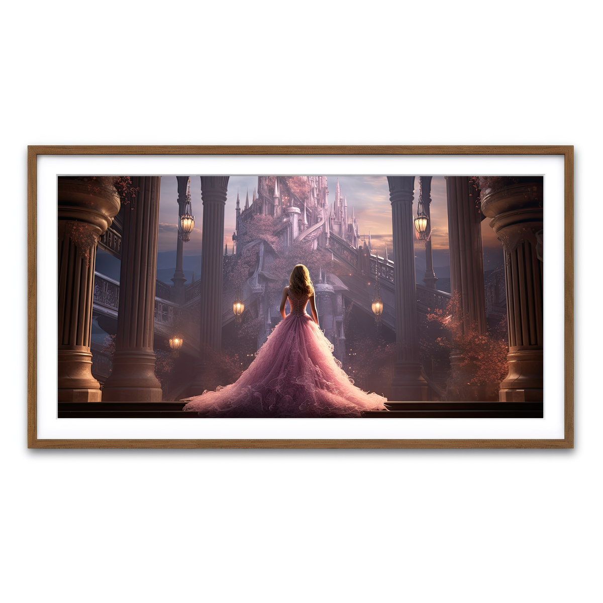 Framed Print 2x1 Walnut