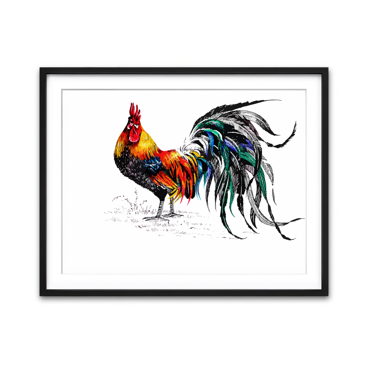 Framed Print 4x3 Black
