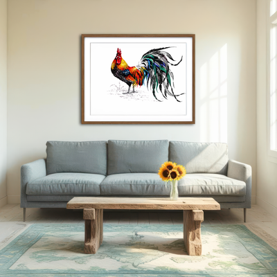 AUTO-MOCKUP ROOM | Farm Rooster Wall Art