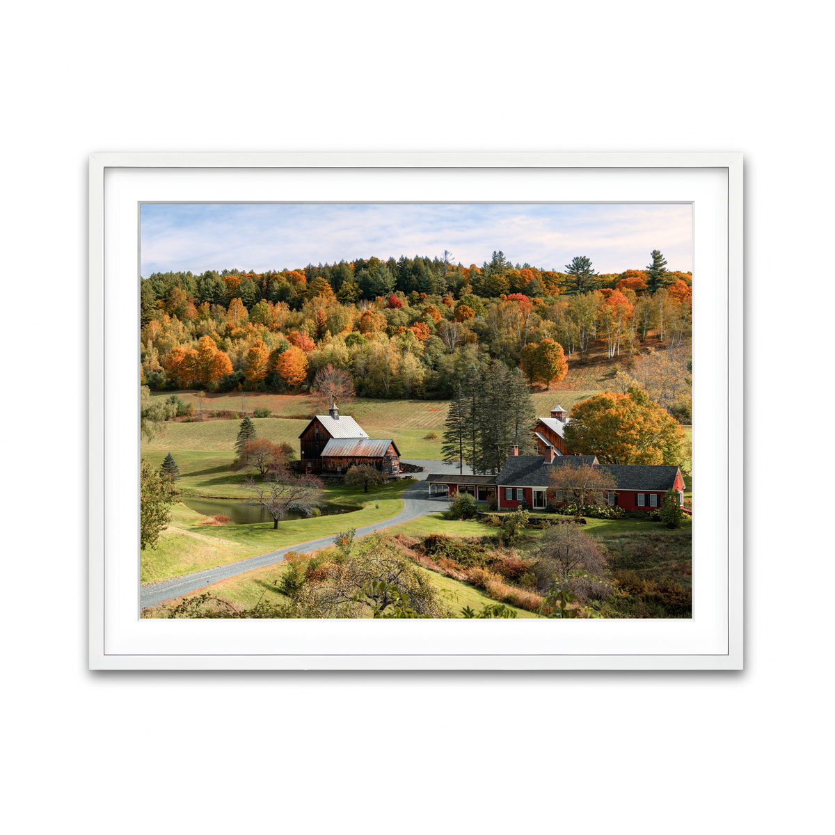 Framed Print 4x3 White