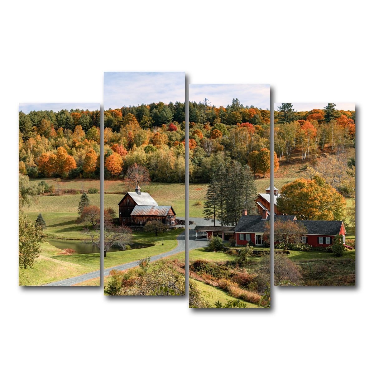AUTO-MOCKUP WHITE | Farmstead Panoramic | 4 Piece | Gallery Wrap Canvas | group=4_normal
