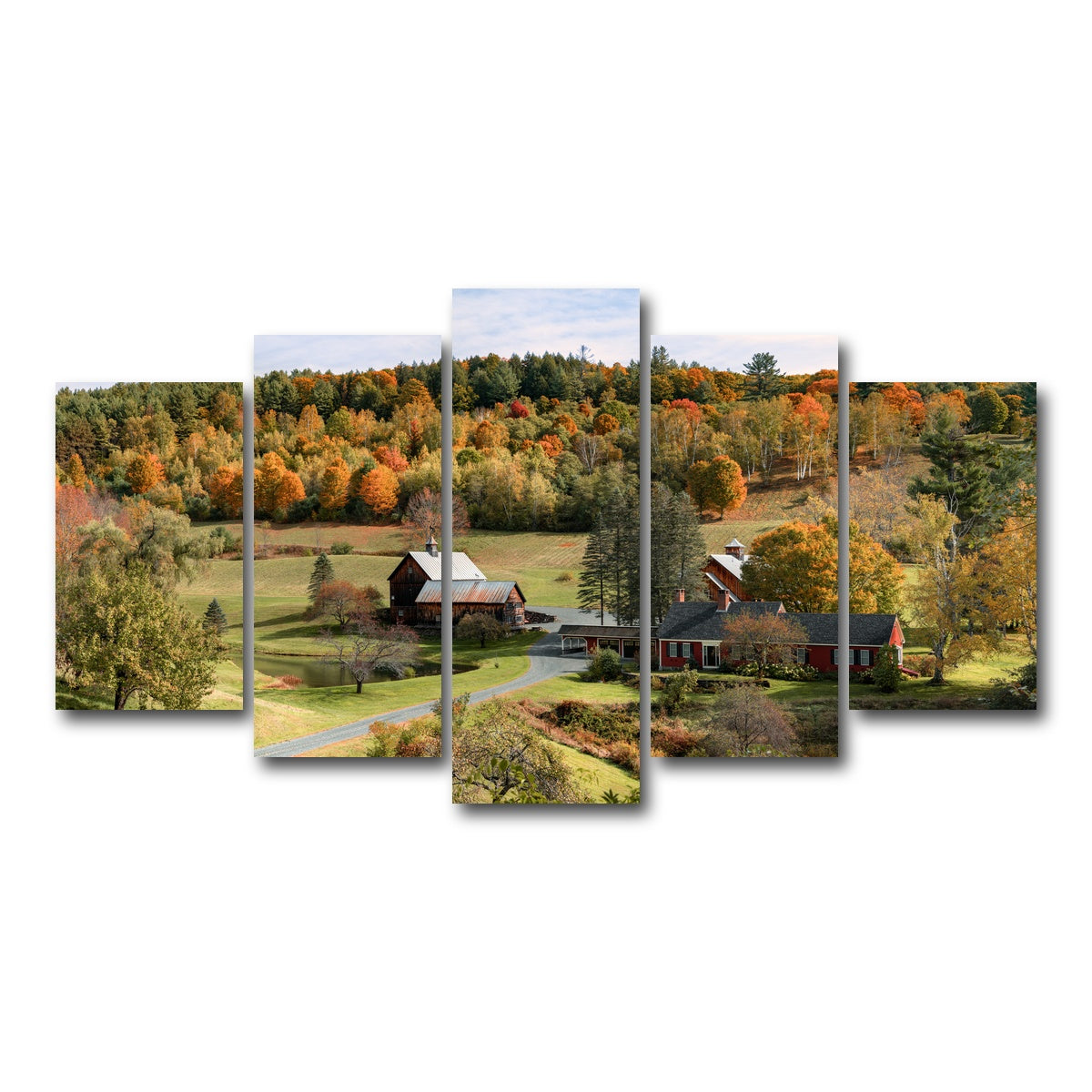 AUTO-MOCKUP WHITE | Farmstead Panoramic | 5 Piece | Gallery Wrap Canvas | group=5_normal
