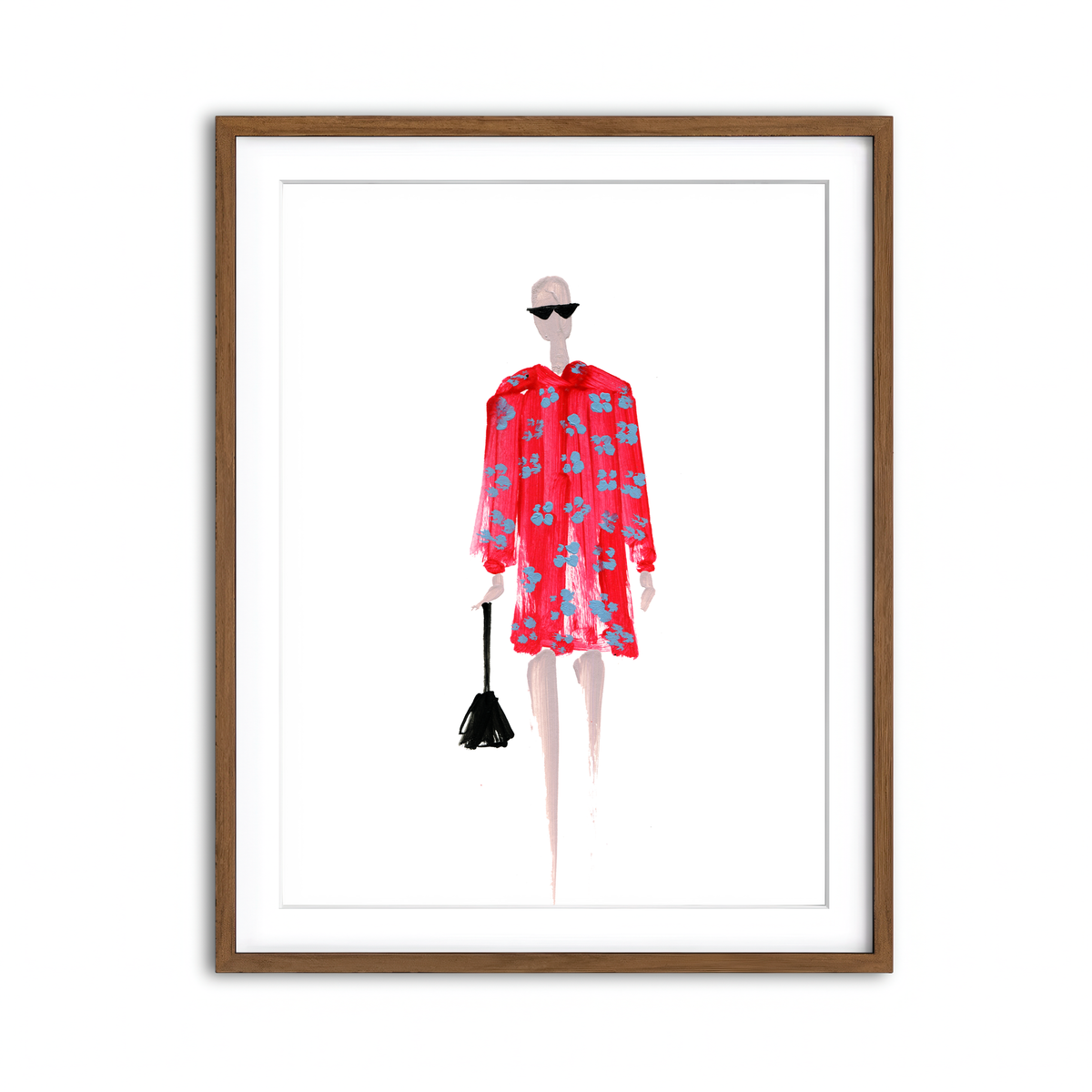 Framed Print 3x4 Walnut