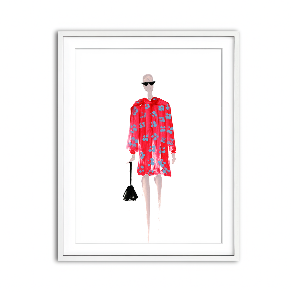 Framed Print 3x4 White