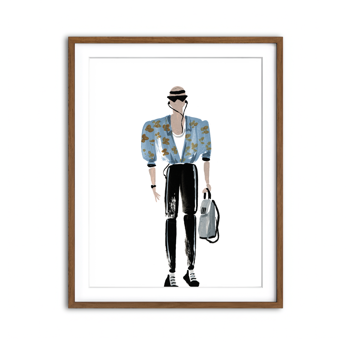 Framed Print 3x4 Walnut