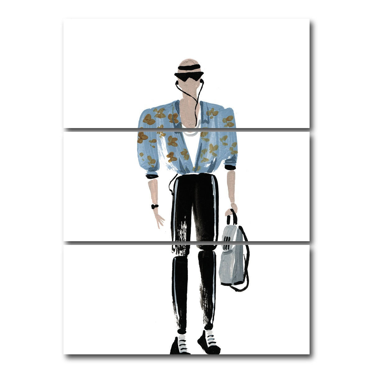 AUTO-MOCKUP WHITE | Fashion 2 | 3 Piece | Gallery Wrap Canvas | group=8x18_stacked